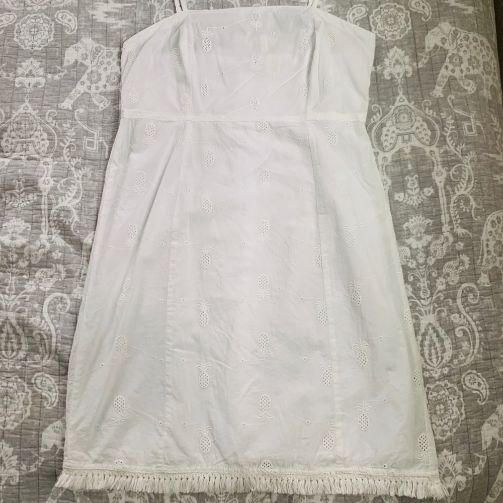 White summer A line dress